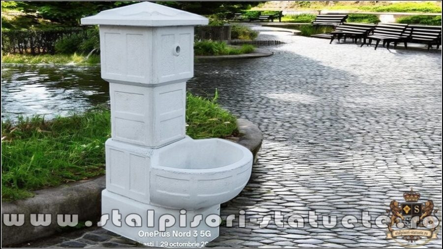 Cișmea apă curentă, gri natural, model C1. (2)