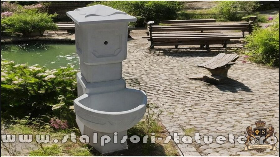 Cișmea apă curentă, gri natural, model C3. (1)