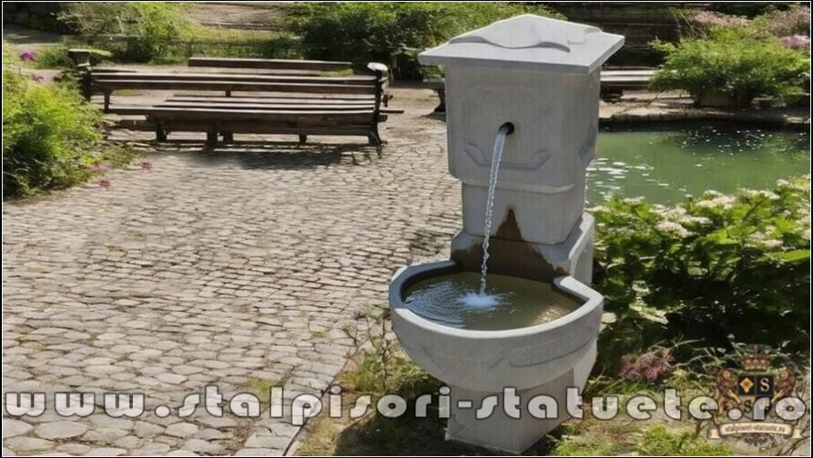 Cișmea apă curentă, gri natural, model C3. (2)