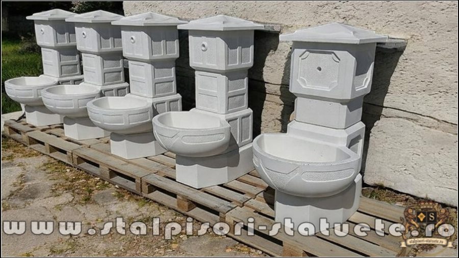 Cișmea apă curentă, gri natural, model C3. (5)