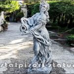 Statuetă domnița cu ulcea, gri patinat, model S16.