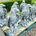 Set 3 vulturi, acvile, șoimi, uliu, gri antichizat, model S82.