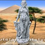 Statueta Mata Hari, gri patinat, model S28.