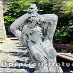 Statuetă fata erotică, gri patinat, model S26.