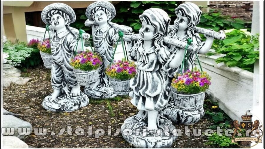 Set copii cu gălețile, gri patinat, model S38-39. (3)