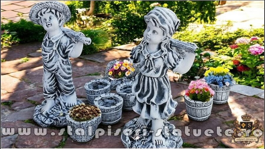 Set copii cu gălețile, gri patinat, model S38-39. (4)