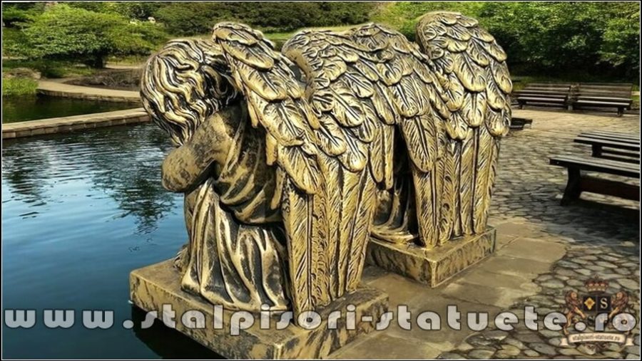 Set îngerași adormiți, auriu antichizat, model S76. (5)