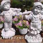 Set copii cu gălețile, alb marmorat, model S38-39.