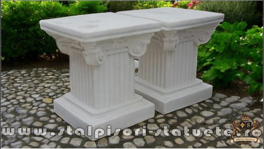 Soclu, stativ, alb marmorat, model S64. (1)