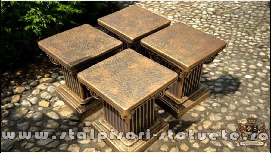 Soclu, stativ, arămiu patinat, model S64. (5)