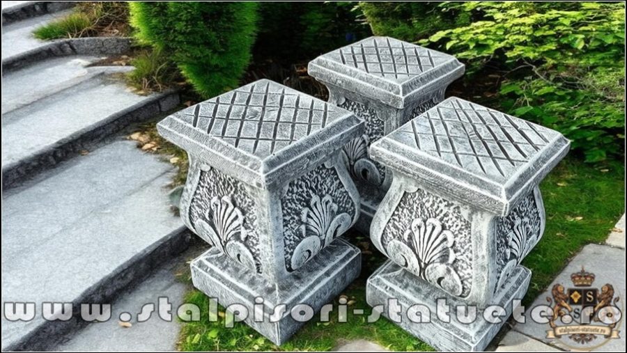 Soclu, stativ, gri patinat, model S27. (2)