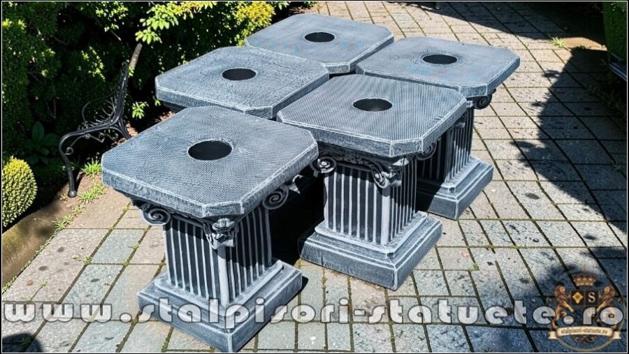 Soclu, stativ, gri patinat, model S64. (2)