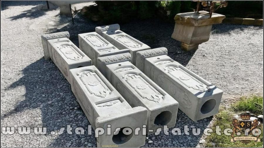 Stâlp susținere garduri, din beton, model S11. (2)