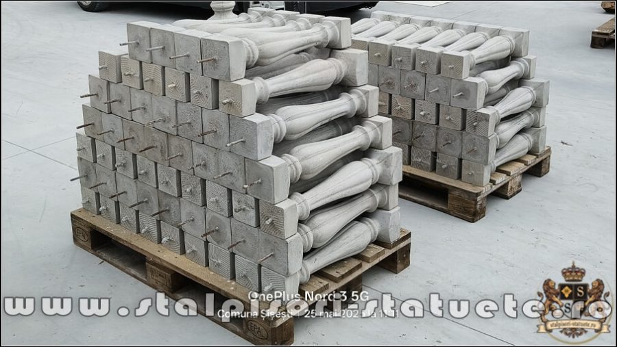 Stâlpișori, baluștri, popici, mosoare, din beton, model B3. (3)