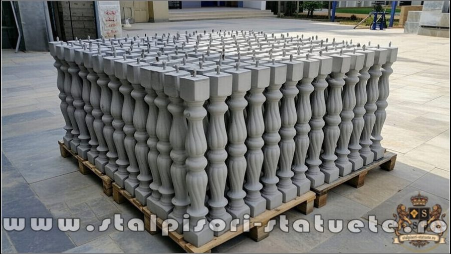 Stâlpișori, baluștri, popici, mosoare, din beton, model B4. (4)