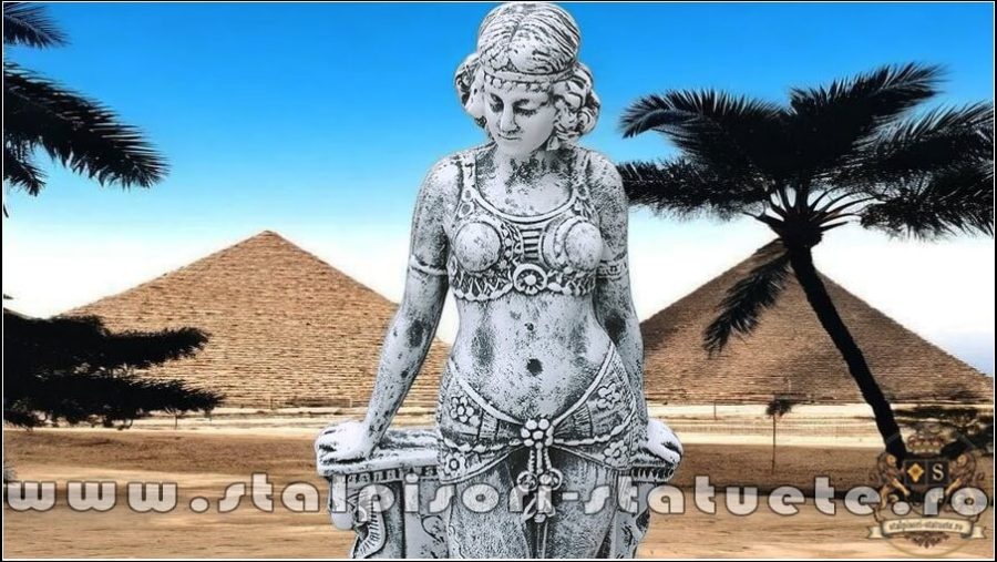 Statueta Mata Hari, gri patinat, model S28. (1)