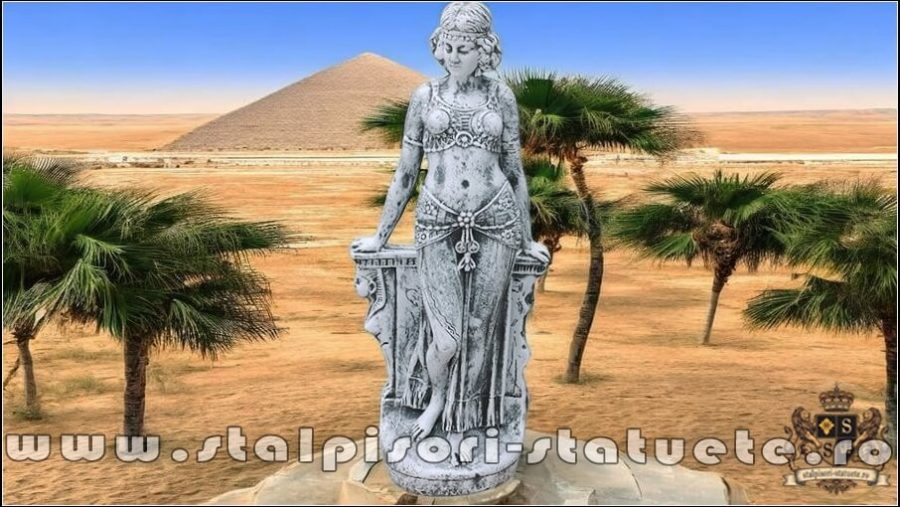 Statueta Mata Hari, gri patinat, model S28. (2)