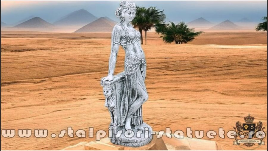 Statueta Mata Hari, gri patinat, model S28. (3)