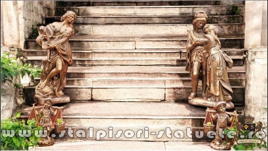 Statuetă Romeo și Julieta, arămiu patinat, model S55. (5)