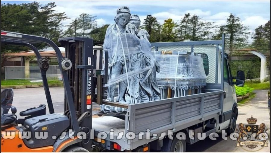 Statuetă Romeo și Julieta, gri patinat, model S55. (5)