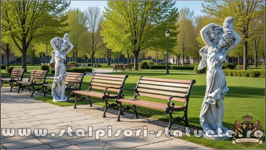 Statuetă Venus cu părul lung, gri patinat, model S71. (5)