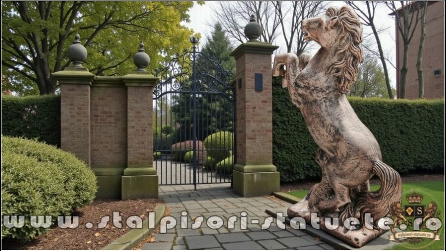 Statuetă căluț mare, arămiu patinat, model S37. (4)