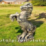 Statuetă căluț mic, auriu patinat, model S37.