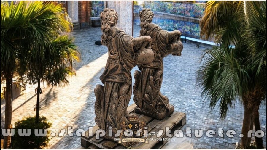 Statuetă domnița cu ulcea, arămiu patinat, model S16. (4)