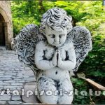 Statuetă îngeraș, gri antichizat, model S4.