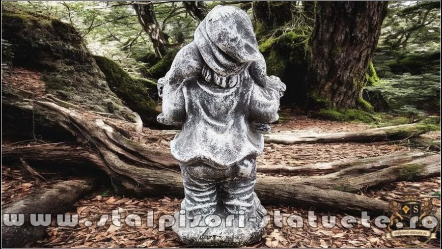 Statuetă pitic trol ''bun-venit'', din beton, model S68. (5)