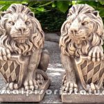 Statuete set lei mici, arămiu patinat, model S10.