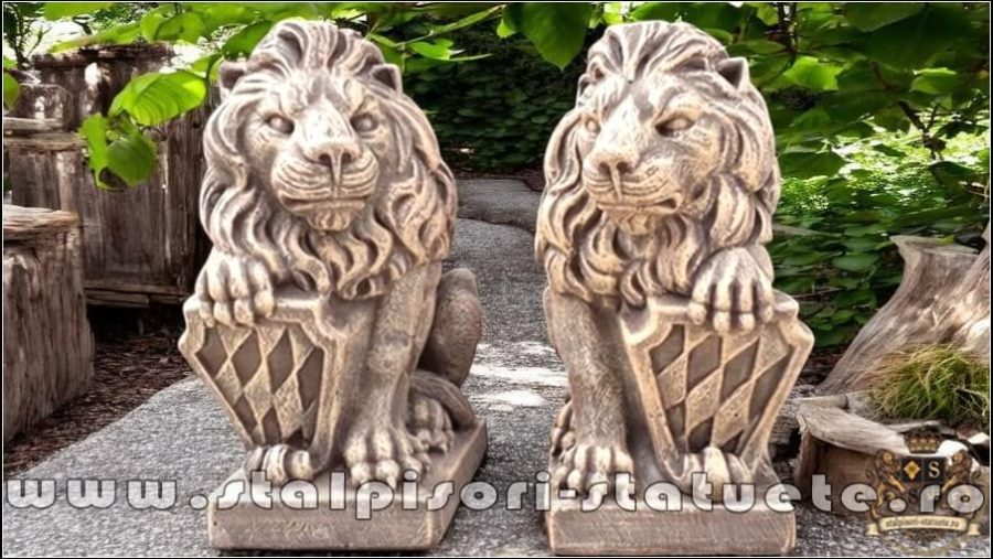 Statuete set lei mici, arămiu patinat, model S10. (1)