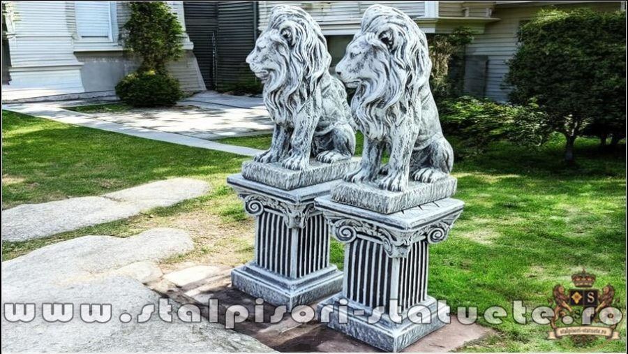 Set lei cu soclu, gri patinat, model S46-S64. (3)