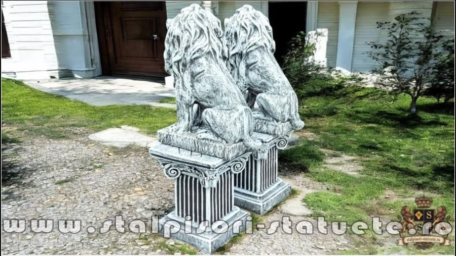 Set lei cu soclu, gri patinat, model S46-S64. (5)