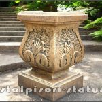 Soclu, stativ, arămiu patinat, model S27.