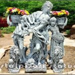 Set cinci statuete, gri patinat, model S94.