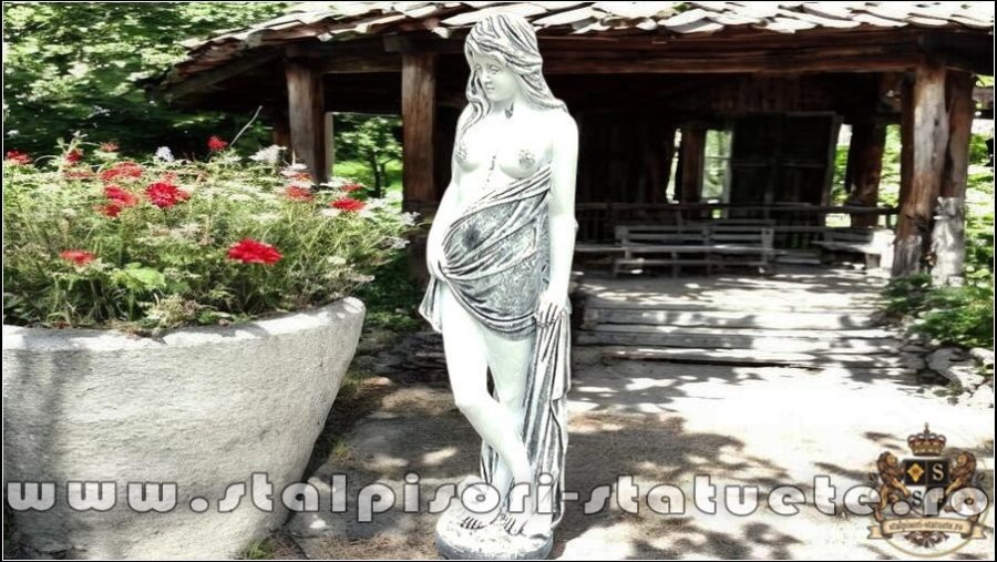 Statuetă domnița erotică, gri patinat, model S30. (3)