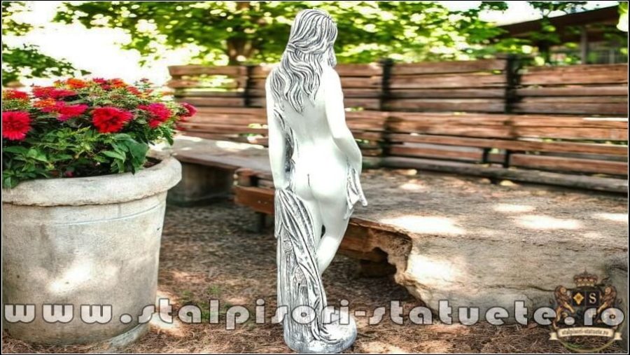 Statuetă domnița erotică, gri patinat, model S30. (4)