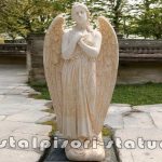 Statuetă îngeraș mare, galben patinat, model S20.