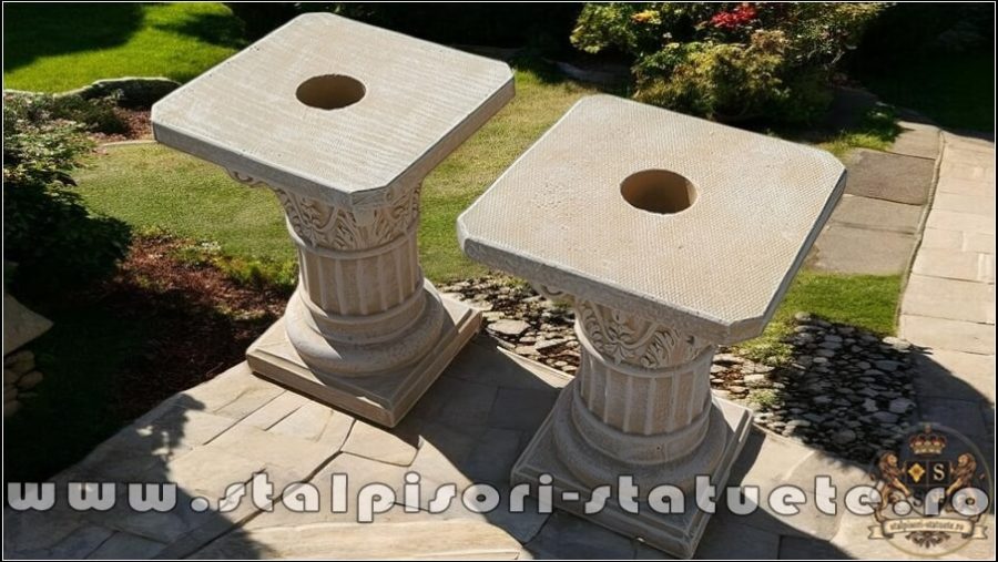 Soclu, stativ, galben patinat, model S6. (5)