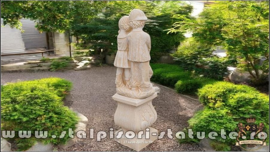 Set copii cu soclu, galben patinat, model S7-S27. (4)