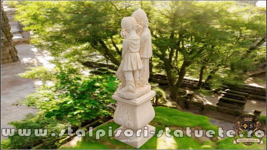 Set copii cu soclu, galben patinat, model S7-S27. (5)