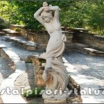 Statuetă fata erotică, galben patinat, model S26.