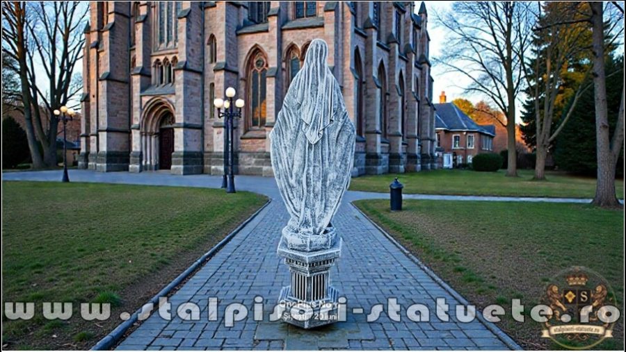 Statuetă fecioara Maria, galben antichizat, model S94. (5) (gri)