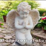 Statuetă îngeraș, galben antichizat, model S4.