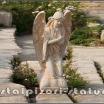 Statuetă îngeraș, galben patinat, model S59.