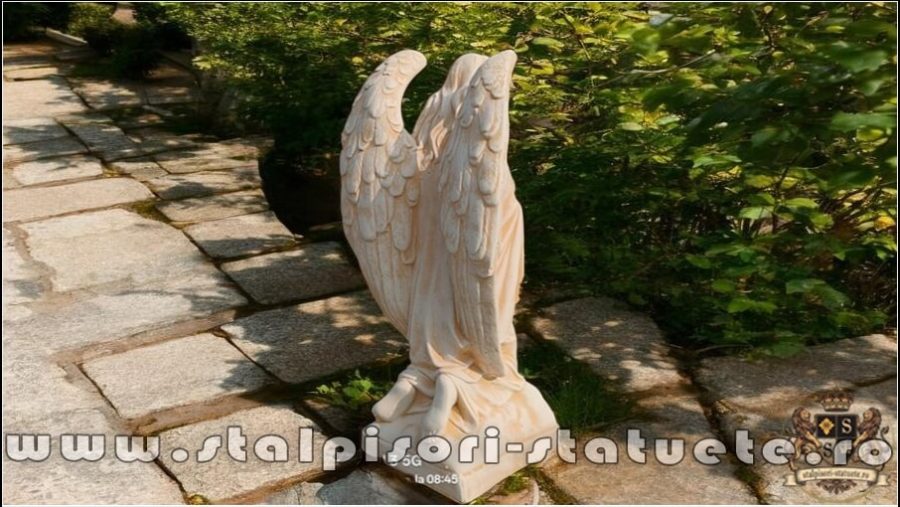 Statuetă îngeraș, galben patinat, model S59. (4)