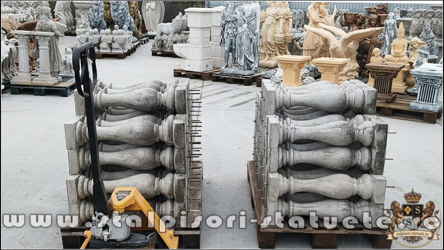 Stâlpișori, baluștri, popici, mosoare, din beton, model B9. (3)