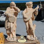 Set statuete muzicanți, galben patinat, model S69.