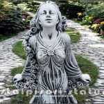 Statuetă zeiţa Flora, gri patinat, model S5.